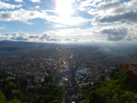 Vue sur Bogotá depuis Monserrate - Colombie